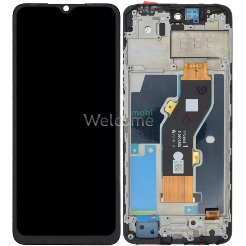 Дисплей Infinix Hot 40i (X6528) в зборі з сенсором та рамкою black