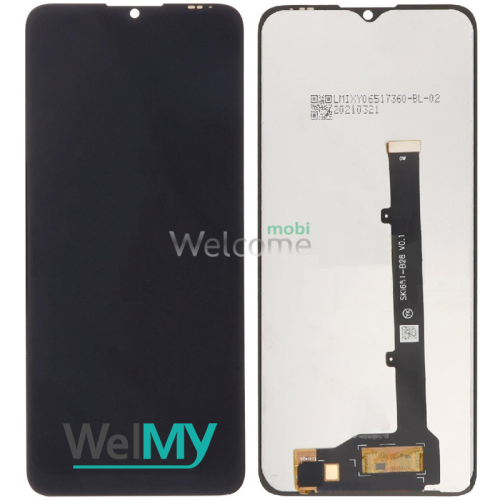 Дисплей ZTE Blade A51/ Blade A71 (A7030) в зборі з сенсором black (Welmy)