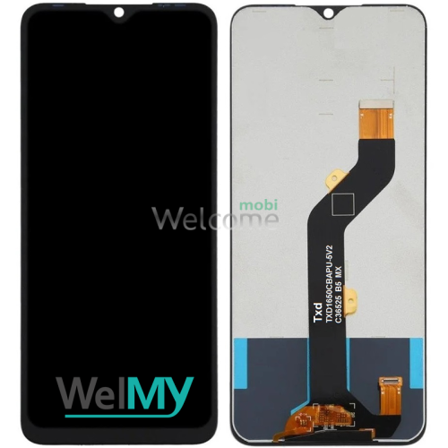 Дисплей Tecno Spark 6 Go (KE5) в зборі з сенсором black (Welmy)