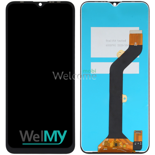 Дисплей Tecno Spark 7 (KF6) в зборі з сенсором black (Welmy)