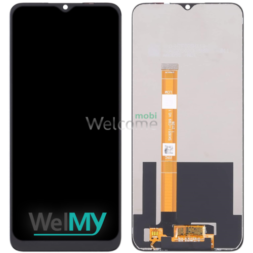 Дисплей Realme C21Y/ Realme C25Y в зборі з сенсором black  (Welmy)