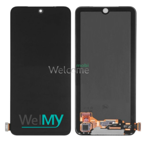Дисплей Xiaomi Redmi Note 10 4G/ Redmi Note 10s/ Poco M5s в зборі з сенсором Onyx Gray OLED (Welmy)