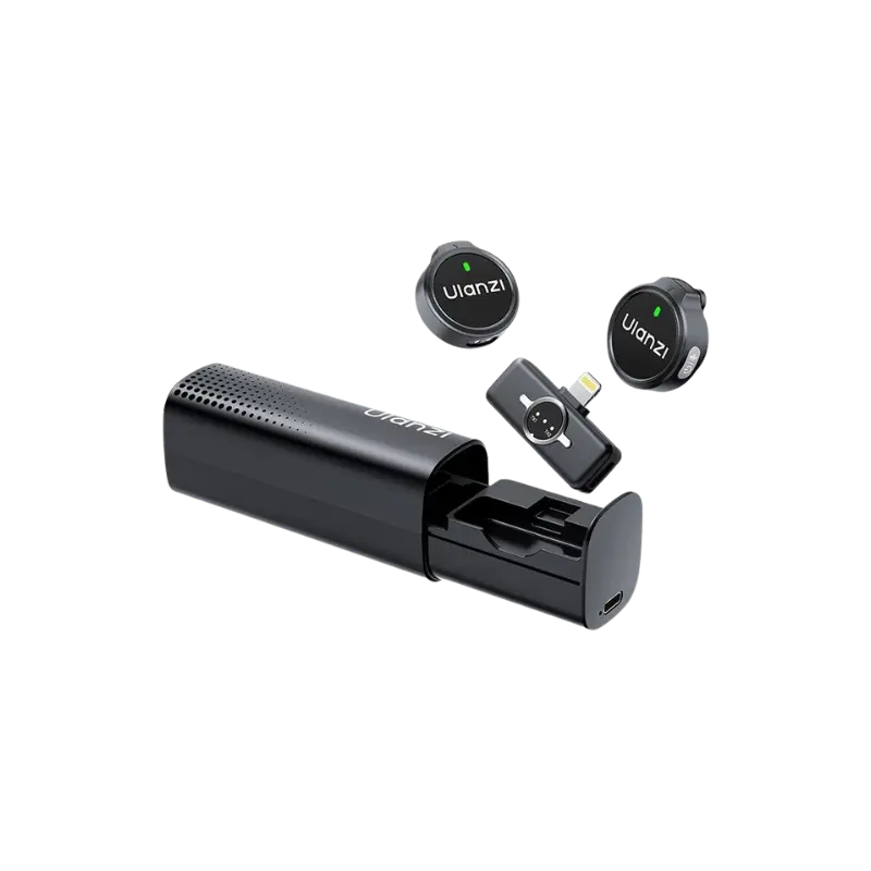 Бездротова мікрофонна система Ulanzi A21 Wireless Microphone, dual-mic, (Lightning) Black