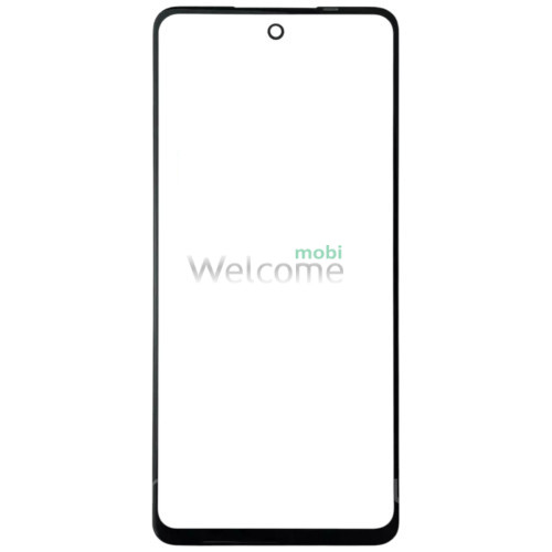 Стекло тачскрина с OCA плёнкой для INFINIX Hot 40i чёрное с олеофобным покрытием, закалённое