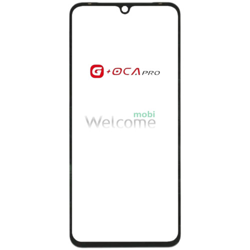 Стекло тачскрина с OCA плёнкой для Vivo V23 чёрное с олеофобным покрытием, закалённое G+OCA Pro