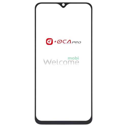 Стекло тачскрина с OCA плёнкой для Vivo Y33 чёрное с олеофобным покрытием, закалённое G+OCA Pro