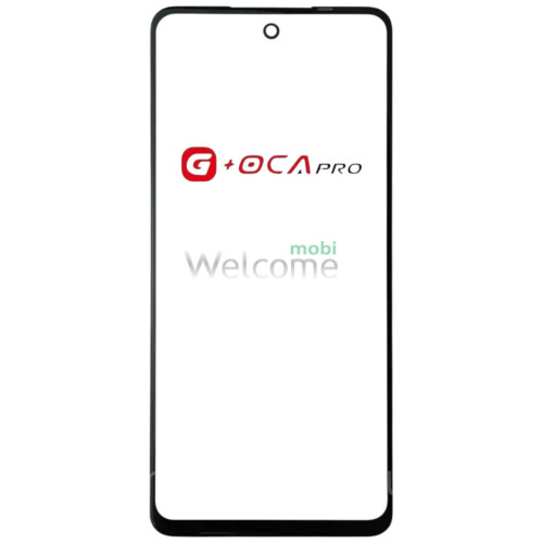 Стекло тачскрина с OCA плёнкой для INFINIX Hot 40i (X6528) чёрное с олеофобным покрытием, закалённое G+OCA Pro