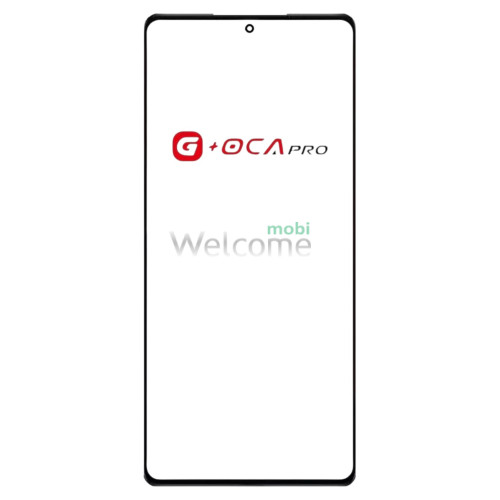 Стекло тачскрина с OCA плёнкой для INFINIX Note 30 Pro (X687b) чёрное с олеофобным покрытием, закалённое G+OCA Pro