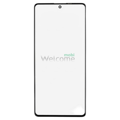 Стекло тачскрина с OCA плёнкой для Blackview A52 Pro чёрное с олеофобным покрытием, закалённое