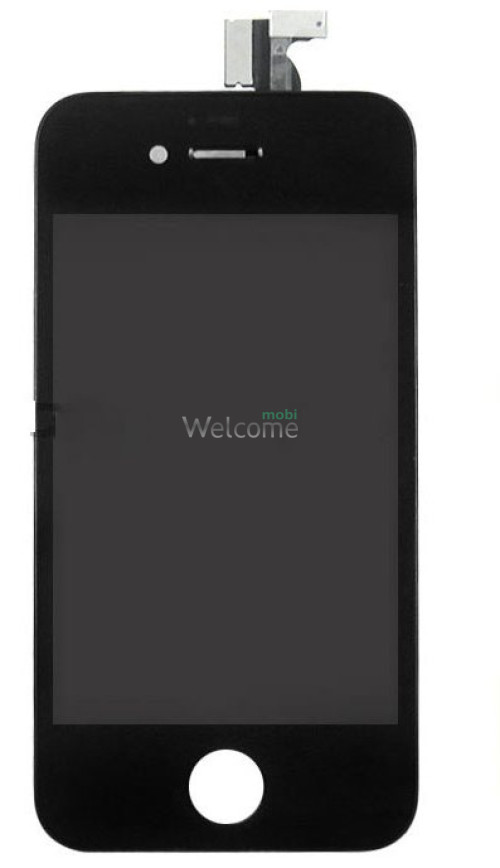 Дисплей iPhone 4G в зборі з сенсором та рамкою black (high copy)