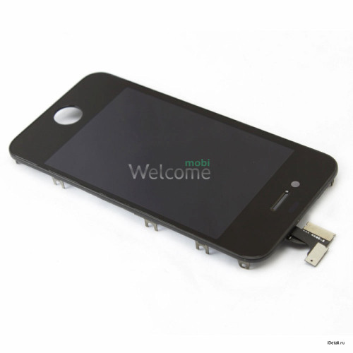Дисплей iPhone 4G в зборі з сенсором та рамкою black (оригінал)