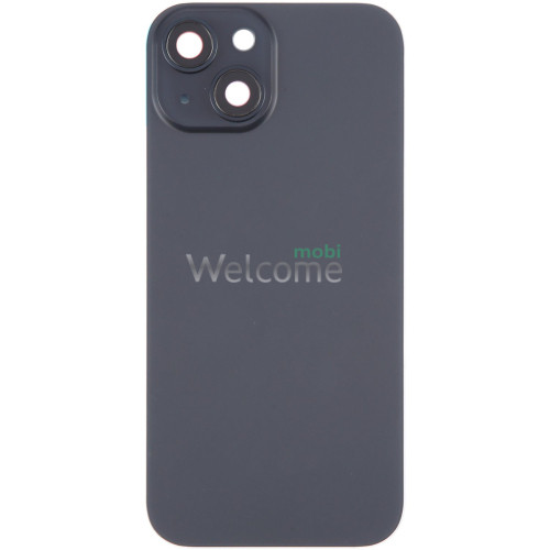 Задняя крышка (стекло) iPhone 15 black (оригинал завод) в сборе на рамке