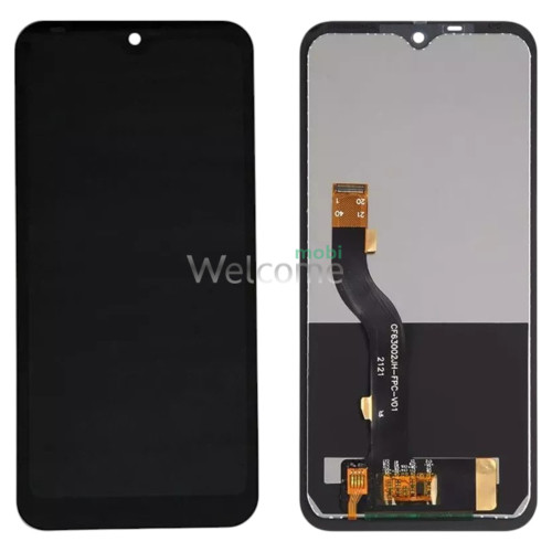 Дисплей для Hotwav Cyber 7 с чёрным тачскрином