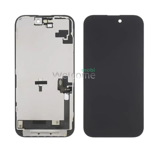 Дисплей для Apple iPhone 16 с чёрным тачскрином ZY-IN CELL HD+ без упаковки