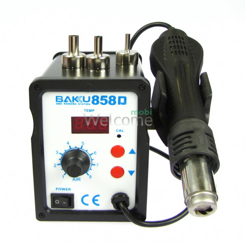 Паяльна станція Baku BK858D, фен з цифровим блоком регулювання (220V, 700W)