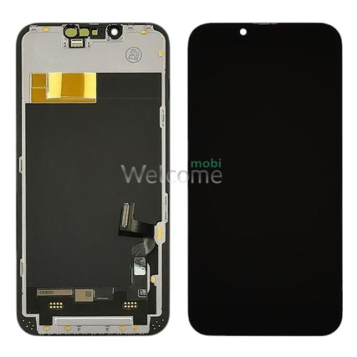 Дисплей iPhone 13 в зборі з сенсором та рамкою black (ZY in- cell TFT) (під заміну IC)