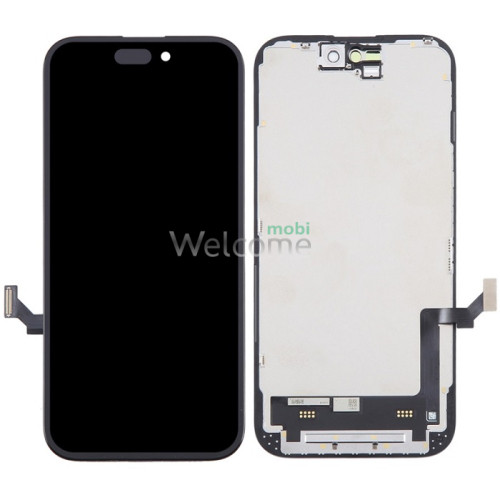 Дисплей iPhone 15 в зборі з сенсором та рамкою black (ZY in- cell TFT)