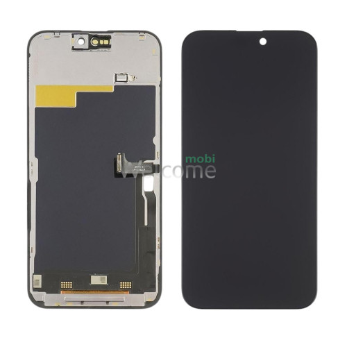 Дисплей iPhone 15 Pro Max в зборі з сенсором та рамкою black (ZY in- cell TFT) (під заміну IC)