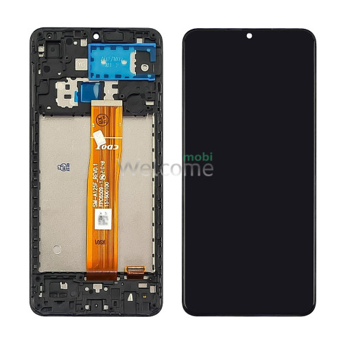 Дисплей Samsung SM-A125/M125 Galaxy A12/M12 (2020) в зборі з сенсором та рамкою black
