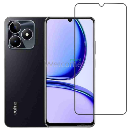 Скло Realme C53/Realme C51/Realme Narzo N53/Realme Note 50 (Mietubl Super-D, black) без упаковки