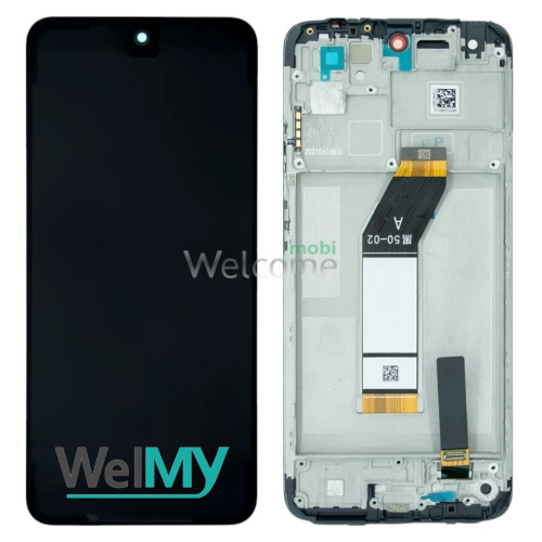Дисплей Xiaomi Redmi 10 (2022)/ Redmi Note 11 4G в зборі з сенсором та рамкою Carbon Gray (Welmy)