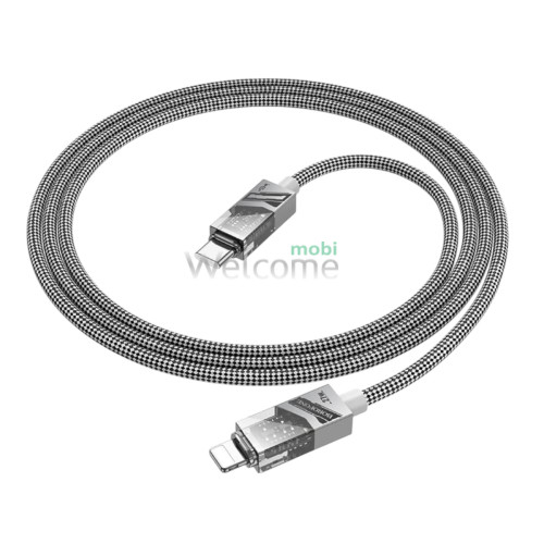 PD кабель Type- C to Lightning Borofone BU42 Octavia, 27W, 1.2m grey