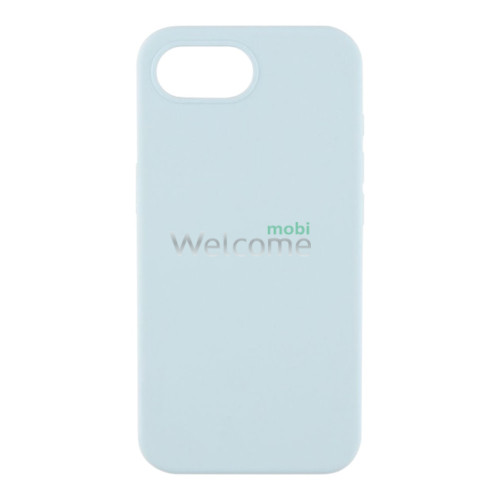 Silicone case for iPhone 16e (58) Sky Blue (закритий низ)
