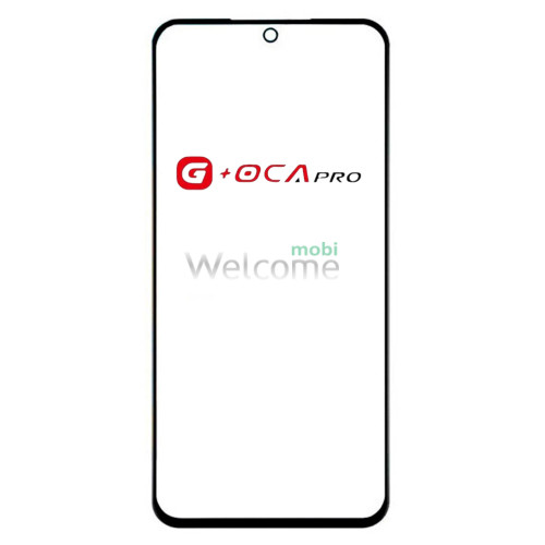 Скло корпусу G + OCA Pro Motorola XT2421- 13 Moto E14 з OCA- плівкою, black