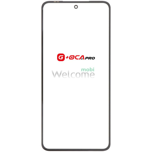 Скло корпусу G + OCA Pro Motorola XT2347 Moto G84 з OCA- плівкою, black