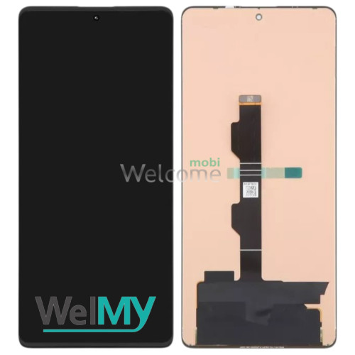 Дисплей Xiaomi Redmi Note 13 Pro 4G/ Note 14S/ Poco M6 Pro 4G в зборі з сенсором Midnight Black OLED (Welmy)