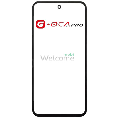 Скло корпусу G + OCA Pro Tecno Spark 20/ Spark 20C/ Spark Go 2024 з OCA- плівкою, black