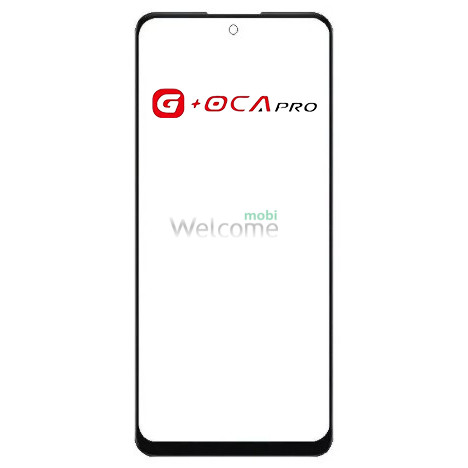 Скло корпусу G + OCA Pro Motorola XT2303 Moto Edge 40 з OCA- плівкою, black