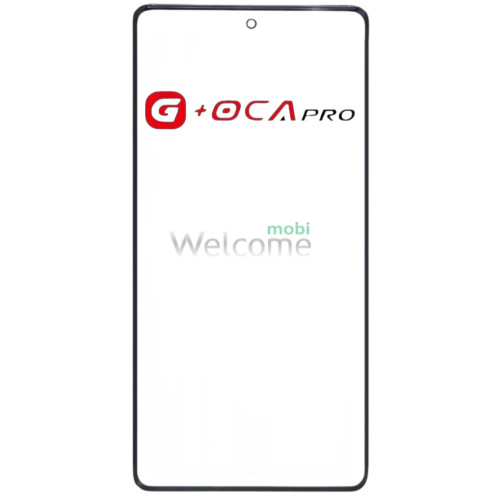Скло корпусу G + OCA Pro Motorola XT2429 Moto Edge 50 Fusion з OCA- плівкою, black