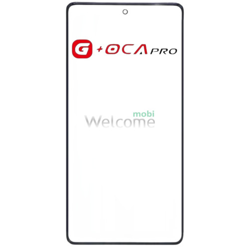 Скло корпусу G + OCA Pro Motorola XT2403/ XT2401 Moto Edge 50 Pro/ 50 Ultra з OCA- плівкою, black
