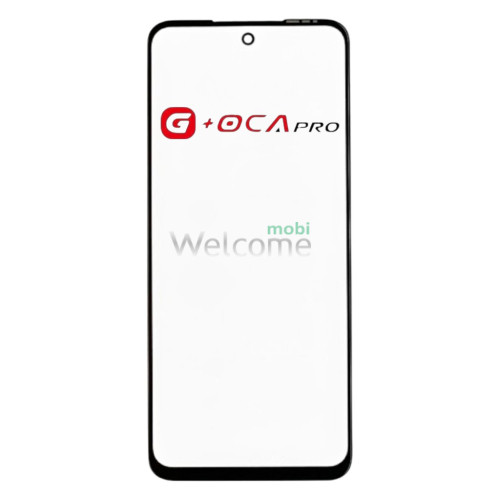 Скло корпусу G + OCA Pro Motorola XT2407 Moto Edge 50 з OCA- плівкою, black