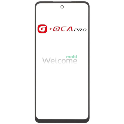 Скло корпусу G + OCA Pro Motorola XT2423/ XT2421 Moto G24/ G04 з OCA- плівкою, black
