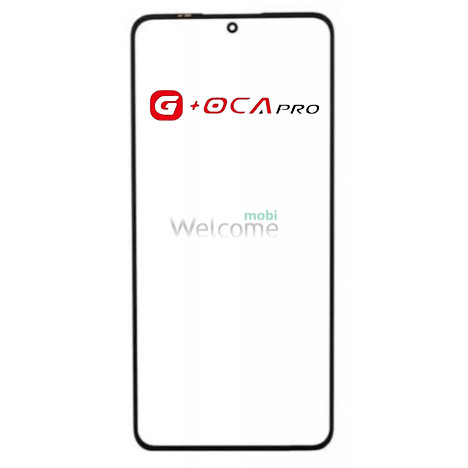 Скло корпусу G + OCA Pro Motorola XT2231 Moto G22 з OCA- плівкою, black