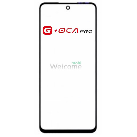 Скло корпусу G + OCA Pro Motorola XT2173/ XT2167 Moto G31/ G41 з OCA- плівкою, black