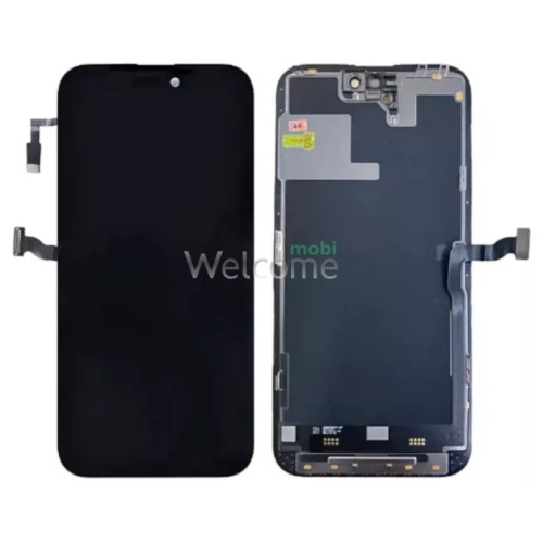 Дисплей iPhone 14 Pro Max в зборі з сенсором та рамкою black (оригінал без помилки)