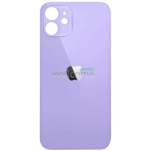 Задня кришка (скло) iPhone 12 mini purple (big hole)