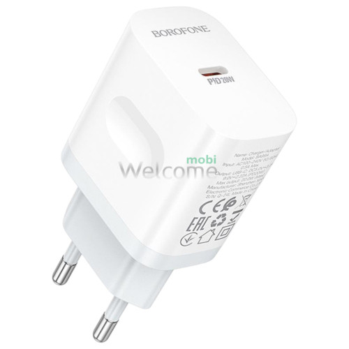 МЗП Borofone BA99A 1USB- C PD/ QC 20W white