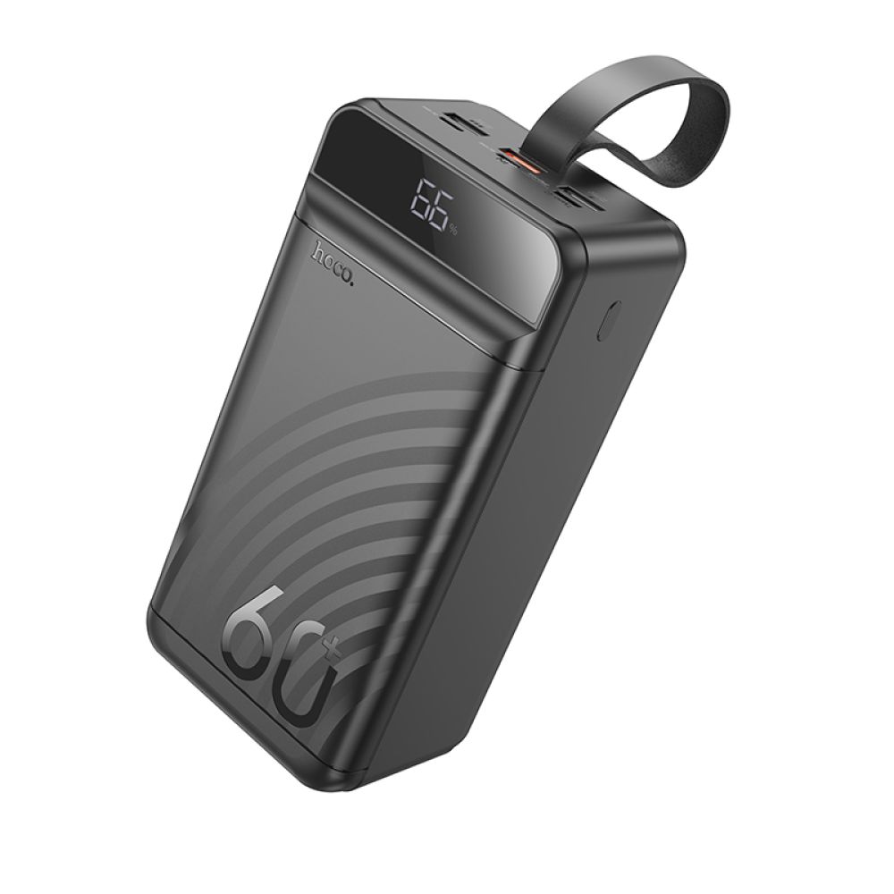 Універсальна Мобільна Батарея Power Bank Hoco J123C Element 22.5W+PD20W with digital display 60000 mAh Чорний