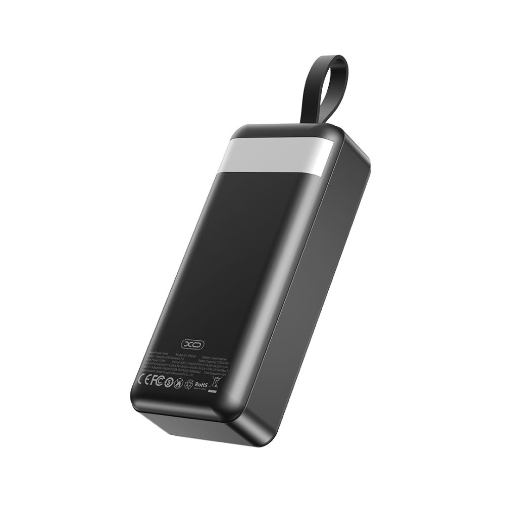 Універсальна Мобільна Батарея Power Bank XO PR240 QC22.5W PD20W digital display, with light, 30000 mAh Чорний