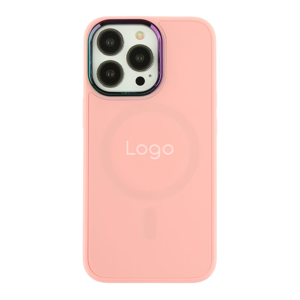 Чохол AG-Glass Chrome Camera with Magsafe для iPhone 13 Pro Max Pink