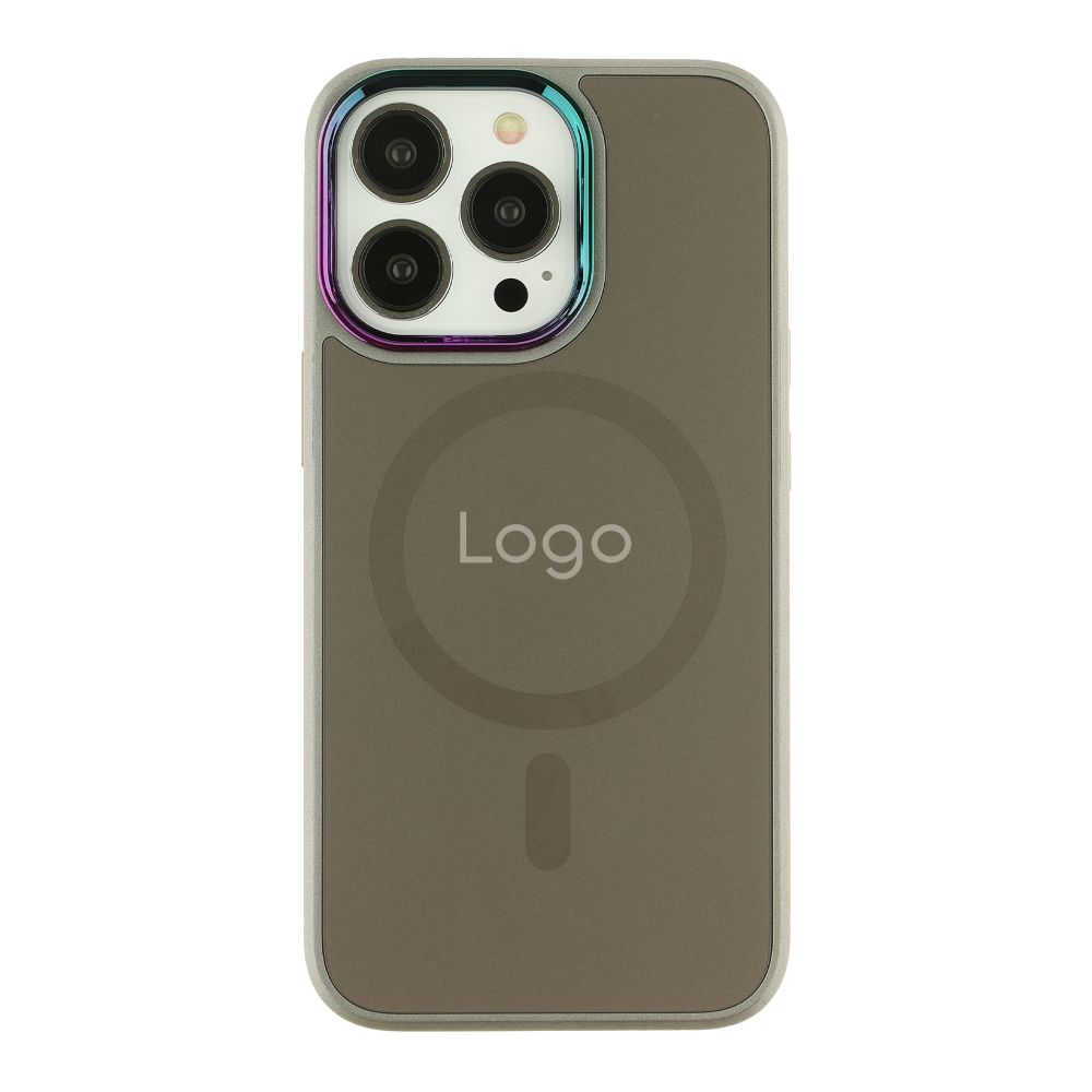 Чохол AG-Glass Chrome Camera with Magsafe для iPhone 13 Pro Grey