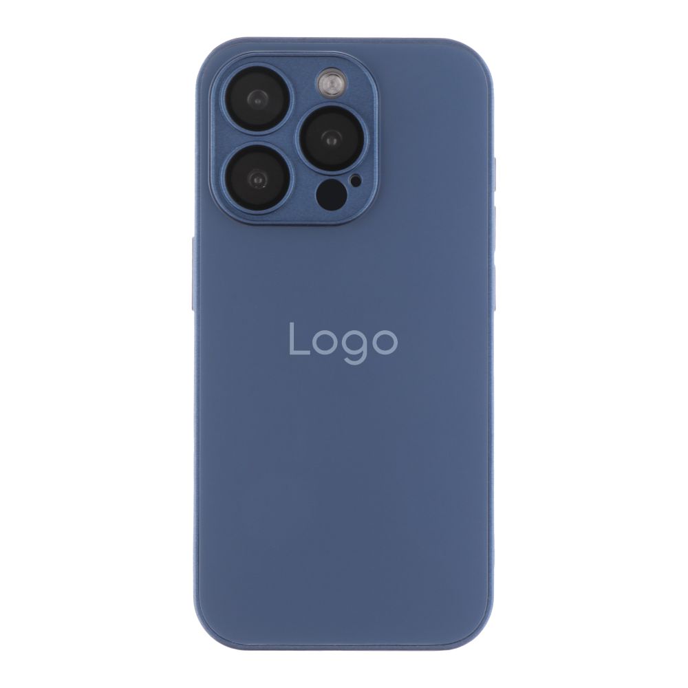 Чохол AG-Glass Matte Camera Lens with Magsafe для iPhone 15 Pro Max Navy Blue