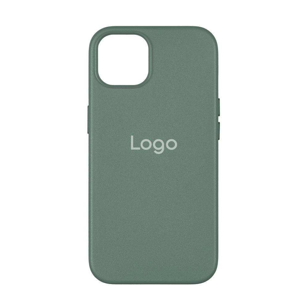 Чохол Leather Case with MagSafe для iPhone 15 Pro Max Уцінка Pine Needle Green