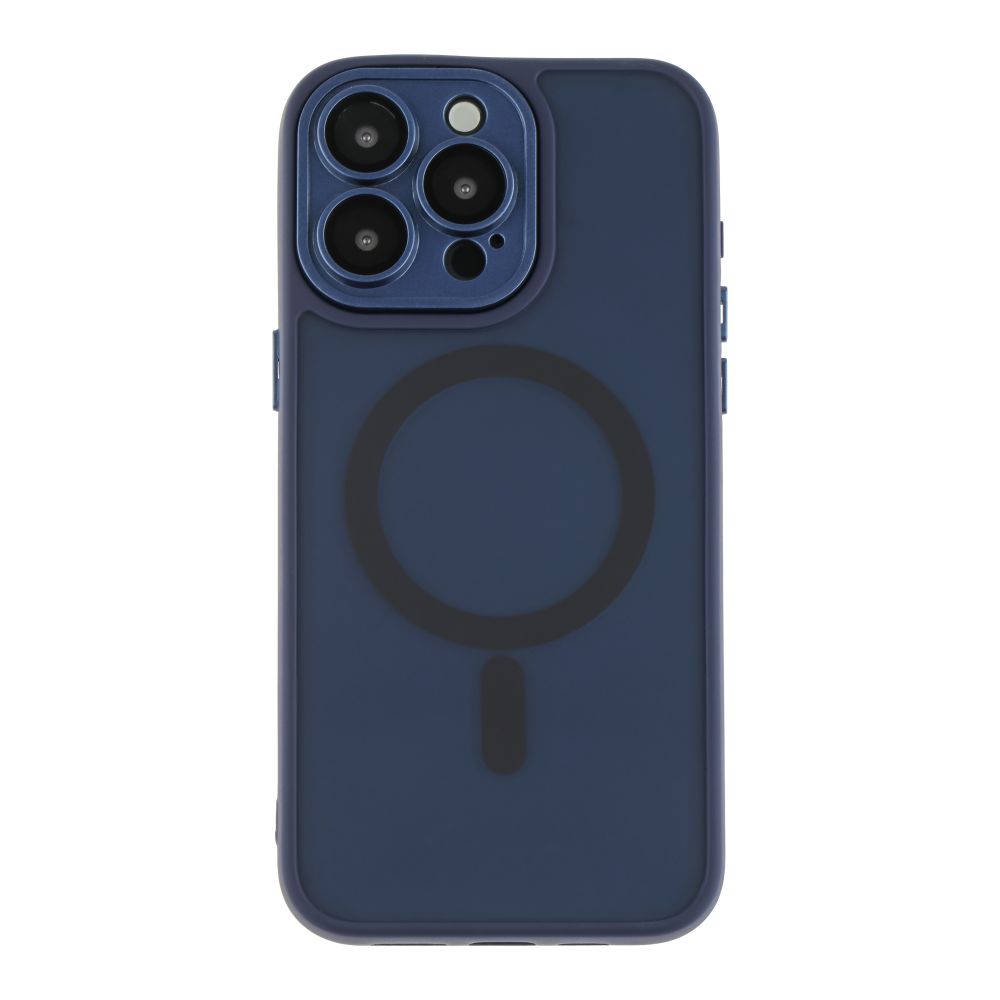Чохол TPU+PC Magnetic Matte Camera Lens with Magsafe для iPhone 13 Dark Blue