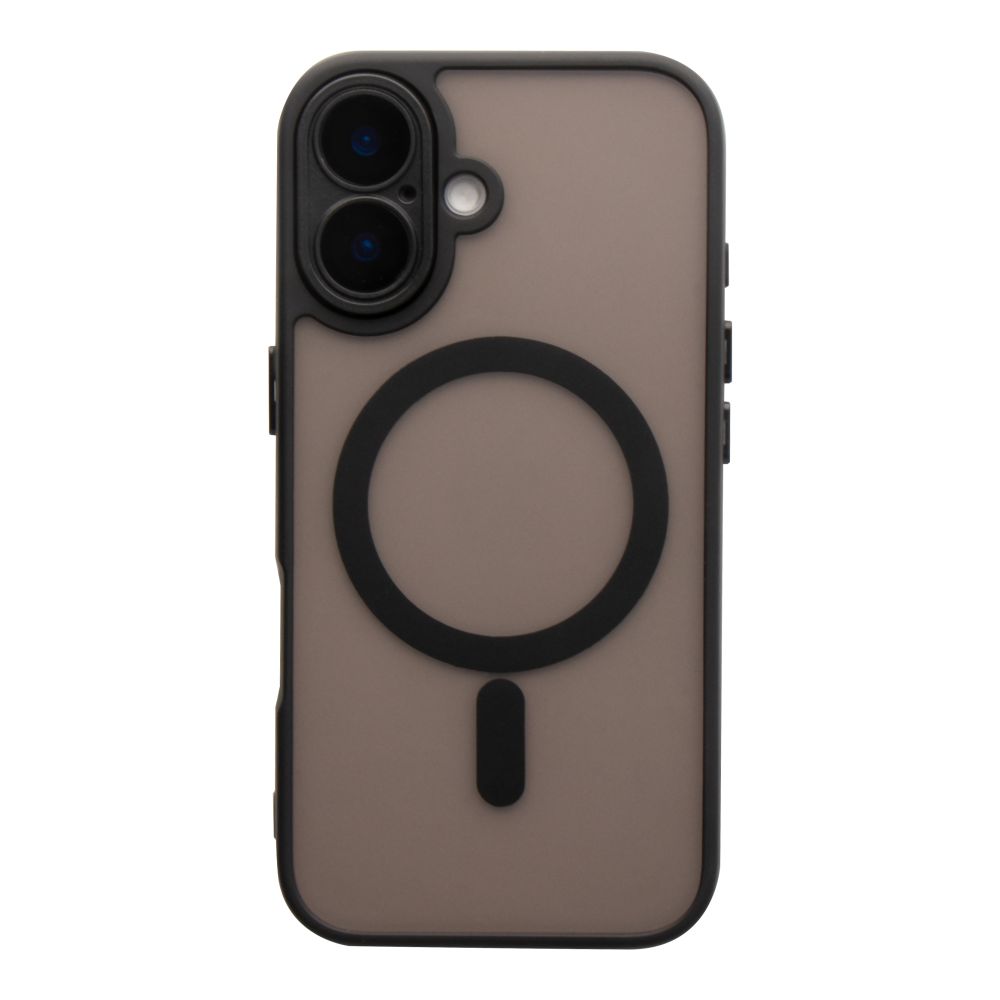 Чохол TPU+PC Magnetic Matte Camera Lens with Magsafe для iPhone 16 Black
