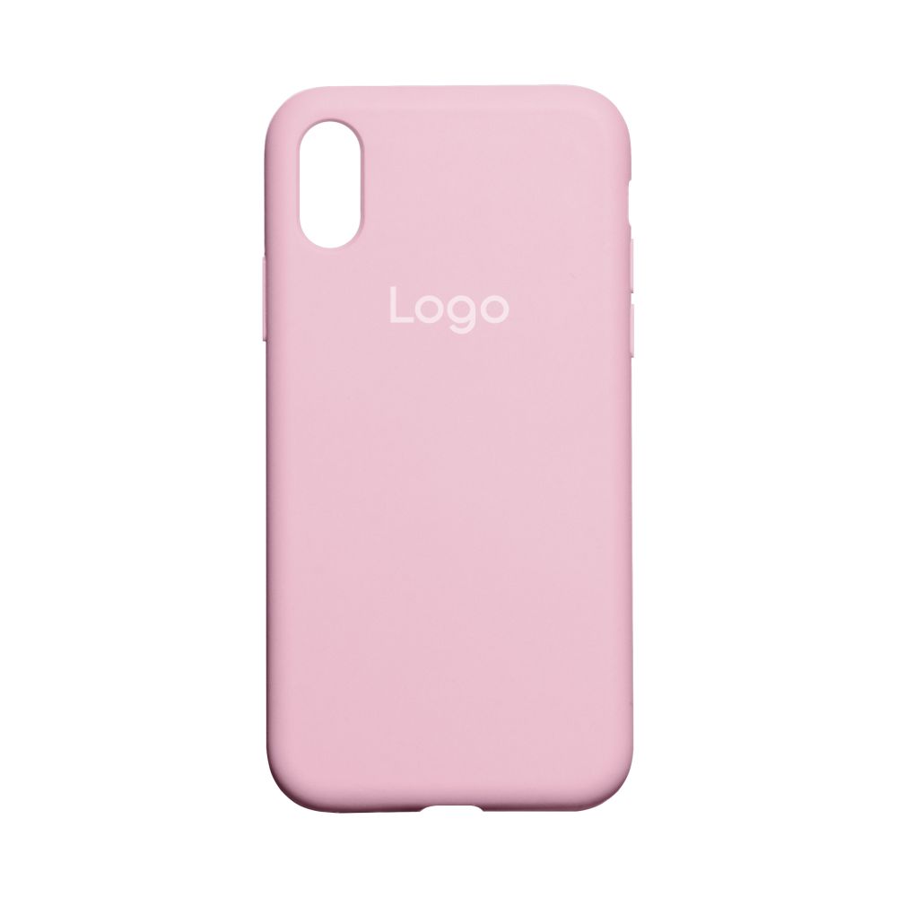 Чохол Silicone Case Full Size (AA) для iPhone X/Xs Колір 06.Light Pink